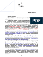 Carta de Kiko-Misi+ N en Las Plazas 5 - Domingo