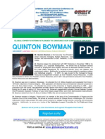 Caribbean & Latin American Conference on Talent Management 2013 BIO QUINTON BOWMAN