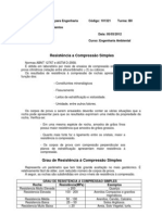 Resistência A Compressão Simples