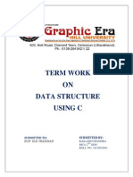Term Work ON Data Structure Using C: Submitted To