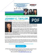 Caribbean & Latin American Conference On Talent Management 2013 BIO JOHNNY C. TAYLOR JR.