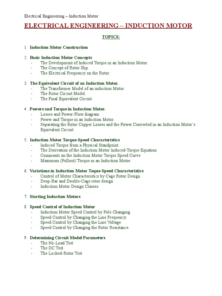 Induction Motor Fundamentals and Torque | PDF | Electromagnetic ...