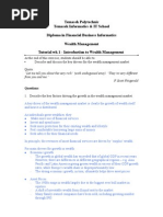 Download 01 Tutorial 01 - Introduction to Wealth Management by NothingToKnow SN14589796 doc pdf