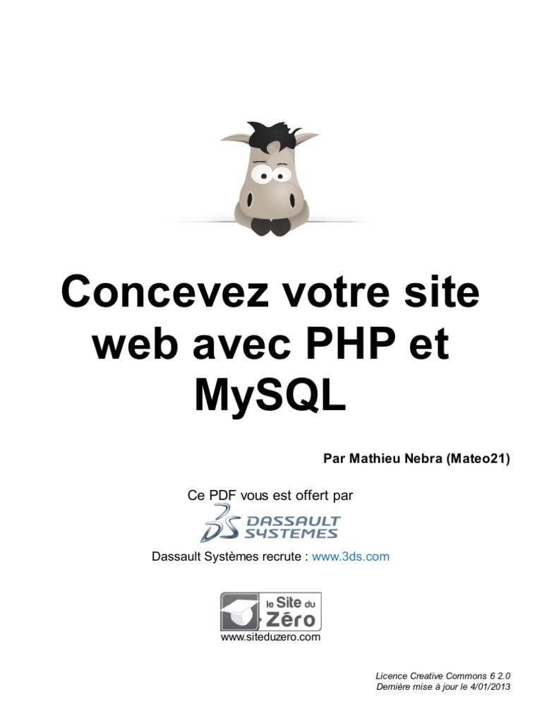 Concevez Votre Site Web Avec PHP Et Mysql | PDF | PHP | Sites web