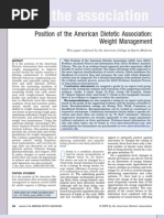 Download American Dietetic Association - Weight Management Position Paper by Laura Zenni SN145909370 doc pdf