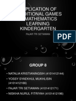 Application of Traditional Games in Mathematics Learning Kindergarten