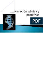 Información génica y proteínas