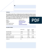 Profiles of The Companies in Refinery Sector 2008