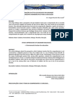 Aproximações Do Diálogo em Gadamer POIESIS 2012:2