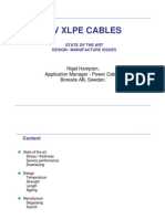 HV Xlpe Cables: Nigel Hampton, Application Manager - Power Cables Borealis AB, Sweden