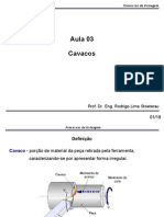 Aula Sobre Cavacos - Usinagem