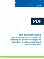 Guía de orientacion para inscripcion al concurso docentes 2