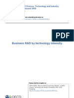 Business R&D by Technology Intensity: OECD Science, Technology and Industry Scoreboard 2009