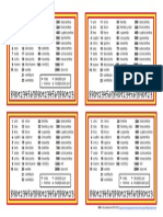 Spanish Number Cards