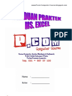 Download Panduan Praktek Ms Excel Siswa Pcom by Ferry Wijaya SN14593827 doc pdf