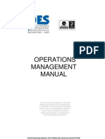 Operations Management Manual: Orchard Engraving Solutions, Unit A, Mckay Way, Weymouth, Dorset Dt4 9Dn