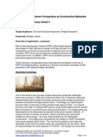 Polymer Composites As Construction Materials Application Summary Sheet 4