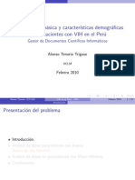Epidemiología Básica y Características Demográficas de los Pacientes con VIH en el Perú