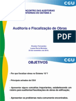 Auditoria e Fiscalização de Obras: Vi Encontro Das Auditorias Internas Do Sistema S
