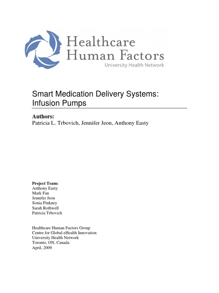 Smart Pumps | PDF | Patient Safety | Medical Error