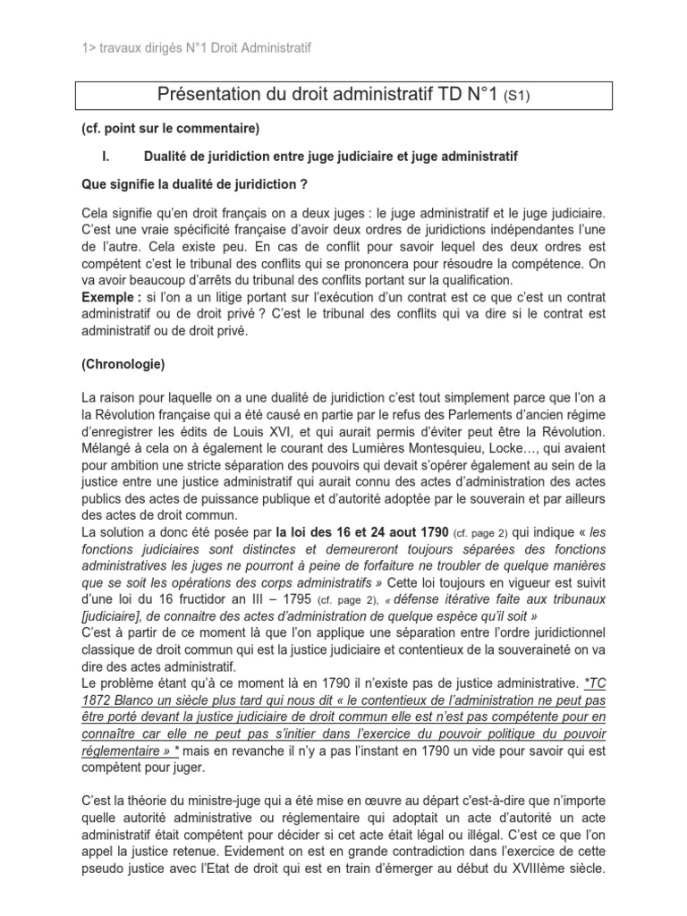 Td Droit Administratif S3 Pdf Directive Union Europeenne Traite