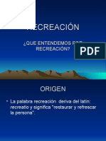 Diapositivas Recreación