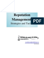 Reputation Management: Strategies and Tactics
