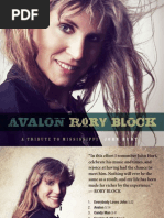 Rory Block - Avalon: A Tribute To Mississippi John Hurt (Liner Notes)