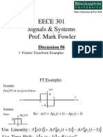 EECE 301 Discussion 06 - FT Examples