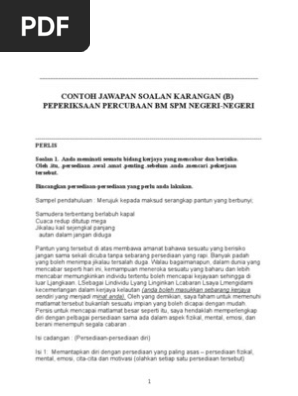 Contoh Karangan