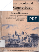 El Puerto Colonial de Montevideo Tomo I Arturo Bentancur Páginas 13-35