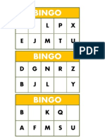 Bingo Letras