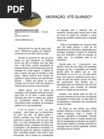 Migração, até quando - Por Valdecino Benício, Canarana-BA