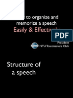 Organize and Memorize a Speech