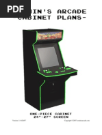 Free Full-Size Arcade Cabinet Plans | PDF