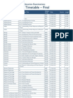 Edexcel 2013 June Timetable