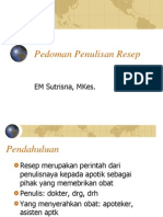 Pedoman Penulisan Resep