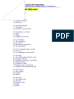 Syllabus For AutoCAD-3D Modeling.