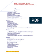 Syllabus for AutoCAD-2D Modeling.