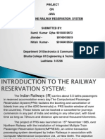 Online Railway Reservation System