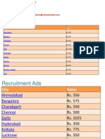 Economic Times Rate Card 2013 - ReleaseMyAd
