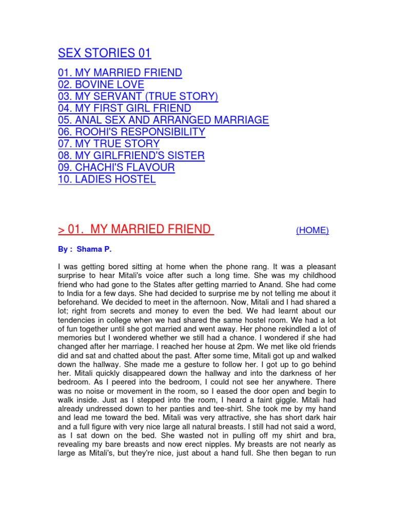 Sex Stories Part 1 PDF Sex