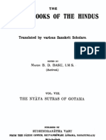 S C Vidyabhusana - NyayaSutras 1913