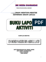 Buku Laporan Aktiviti Mentor Mentee