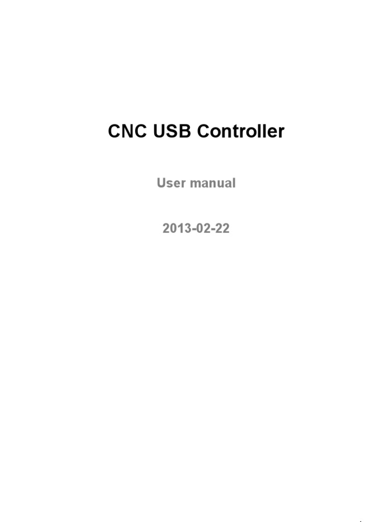 CNC USB Controller User Manual | PDF | Installation (Computer Programs ...