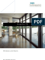 Download Avantis 70 aluminium windows and doors - Sapa Building System by Sapa Building System SN146066775 doc pdf