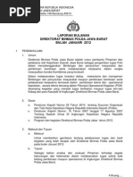 Download Laporan Bulanan Jan 2012 Dit Binmas Polda Jabar by Ali Sahbana Siregar SN146070512 doc pdf