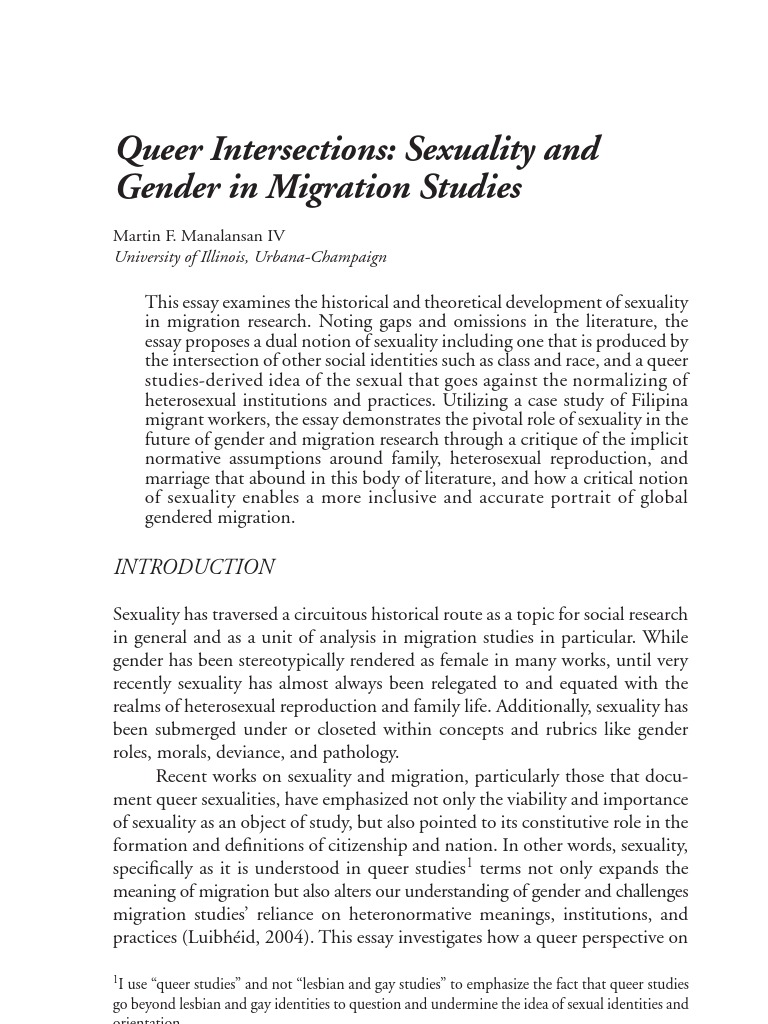 Queer Intersections | PDF | Social Science
