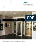 Avantis 70 SF Safety Burglar Resistant Windows and Doors - Sapa Building System