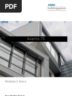 Download Avantis 75 super insulated windows and doors - Sapa Building System by Sapa Building System SN146075720 doc pdf